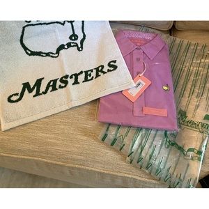 Women’s Masters Golf Shirt size Small plus towel